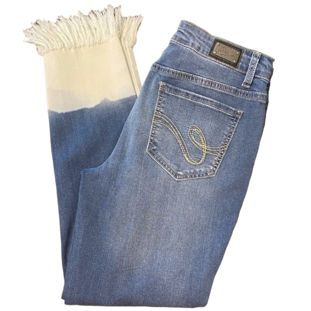 Earl Faded Fringe Skinny Ankle Jeans