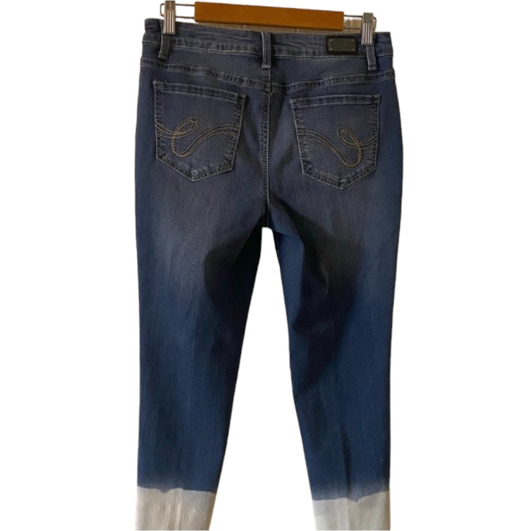 Earl Faded Fringe Skinny Ankle Jeans