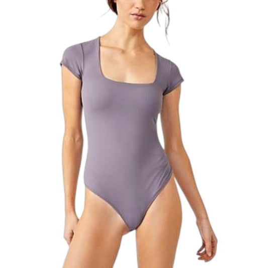 Intimately Free People Square Eyes Womens Knit Shirt Bodysuit - Haute Poppy