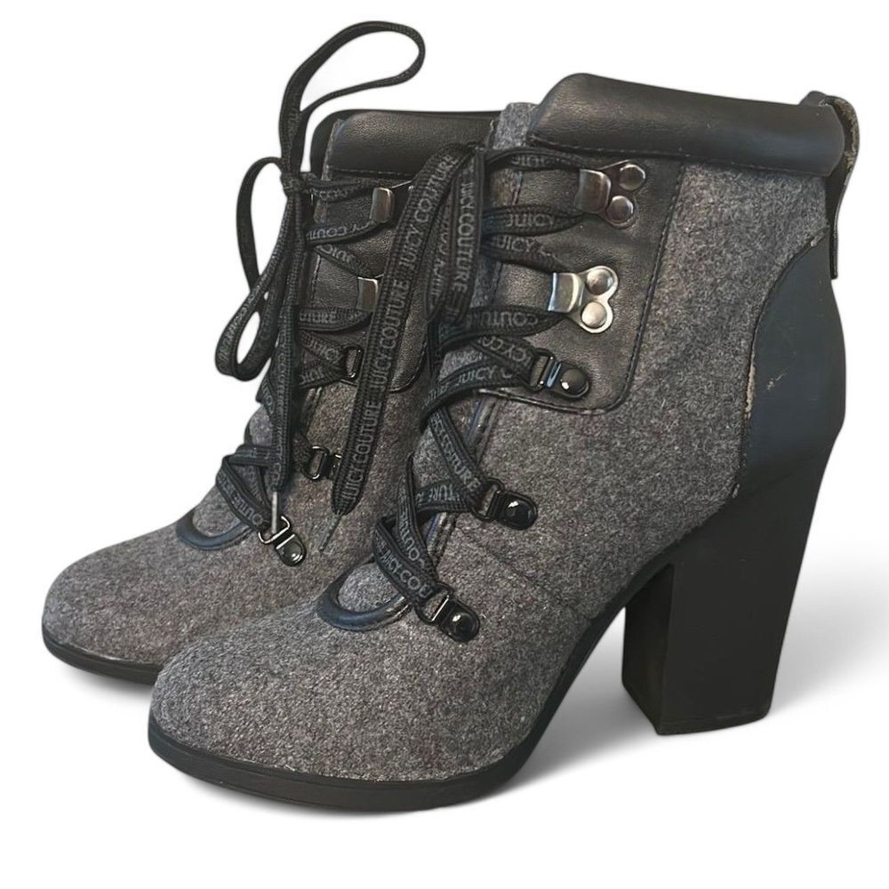Juicy Couture Kasper Wool Ankle Boots - Haute Poppy