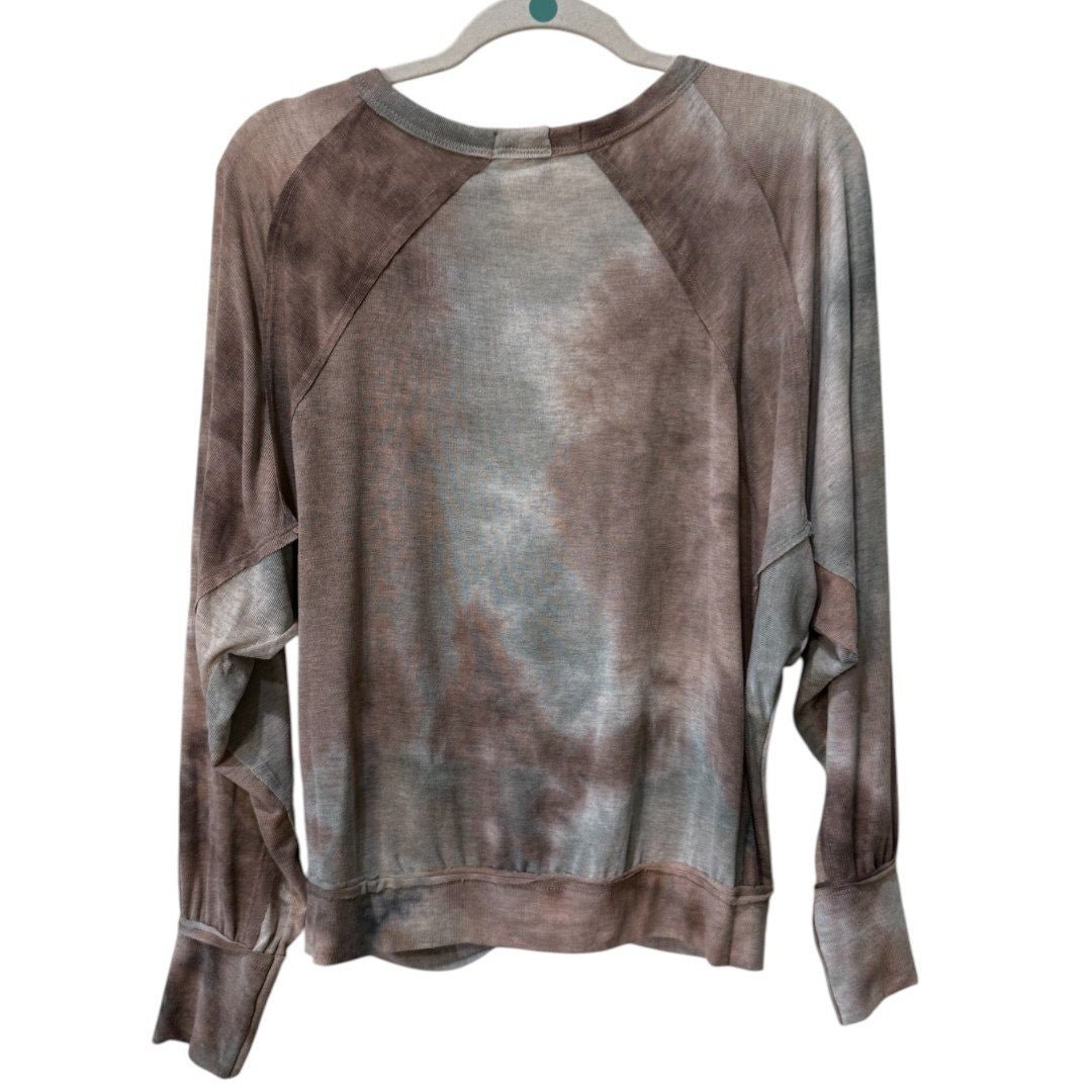 Jupee Tie Dye Dolman Top V - Neck Long Sleeve Pullover Casual Comfy - Haute Poppy