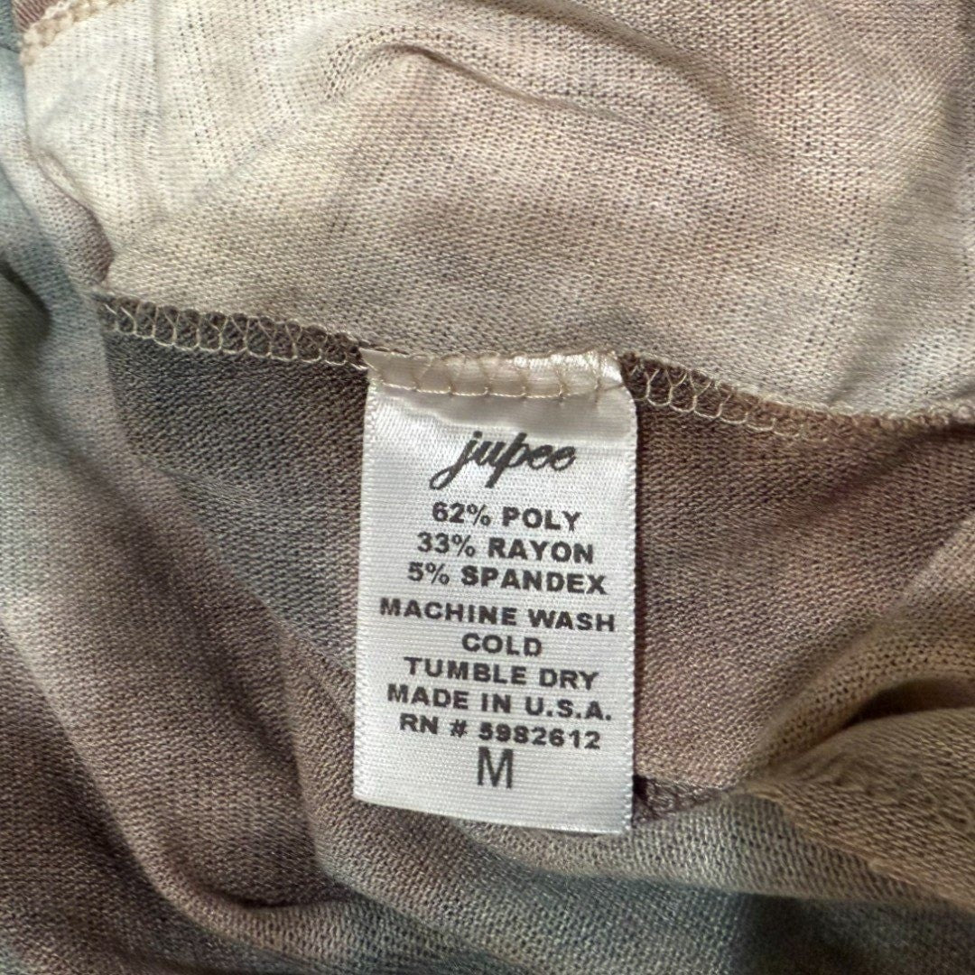 Jupee Tie Dye Dolman Top V - Neck Long Sleeve Pullover Casual Comfy - Haute Poppy