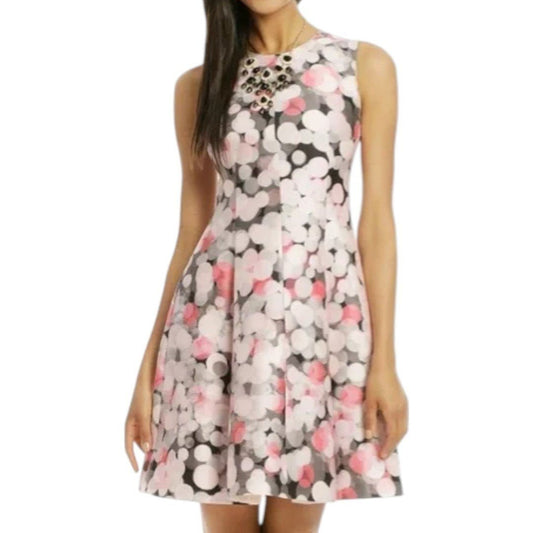 Kate Spade Bubbles Upon Bubbles Silk Dress Pink Black - Haute Poppy