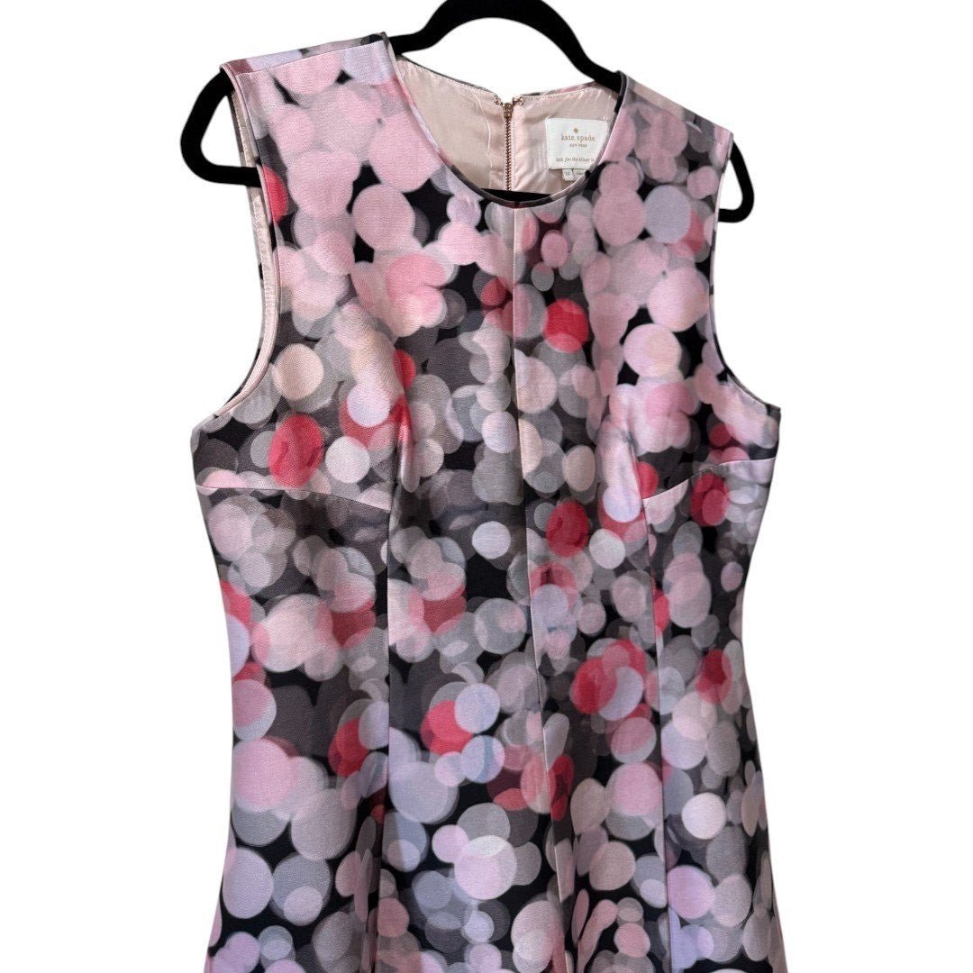 Kate Spade Bubbles Upon Bubbles Silk Dress Pink Black - Haute Poppy