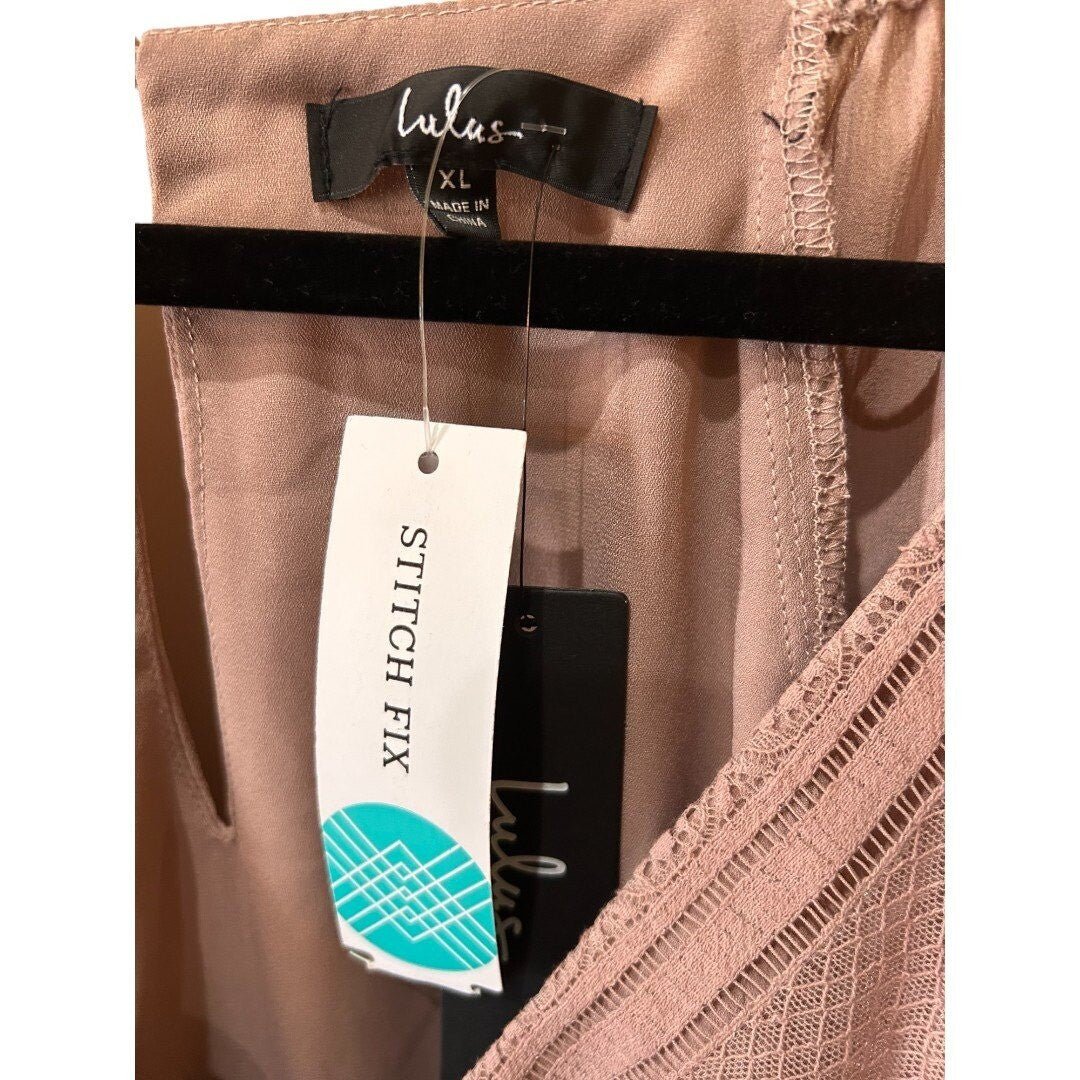 Lulus Loving Arms Taupe Lace Long Sleeve Peplum Top - Haute Poppy