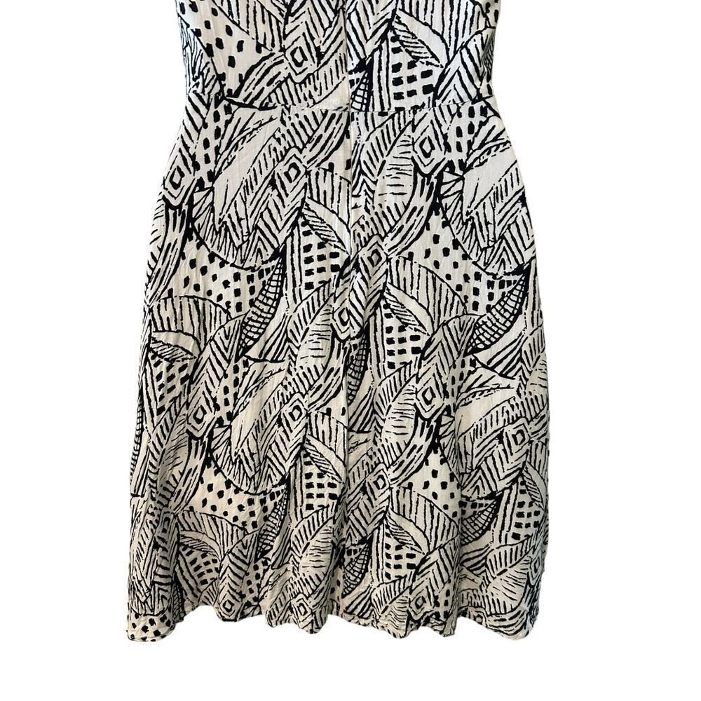 Lush Embroidered Black and White Dress - Haute Poppy