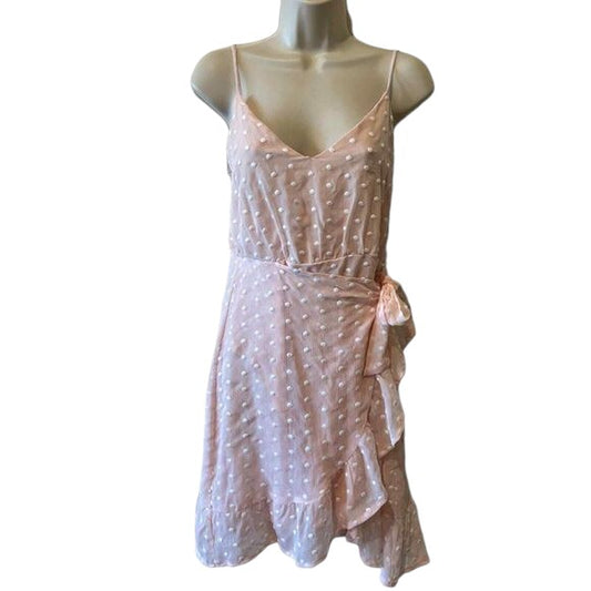 Gianni Bini Pink Faux Wrap Dress