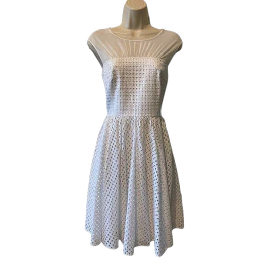 Vera Wang White Eyelet Dress