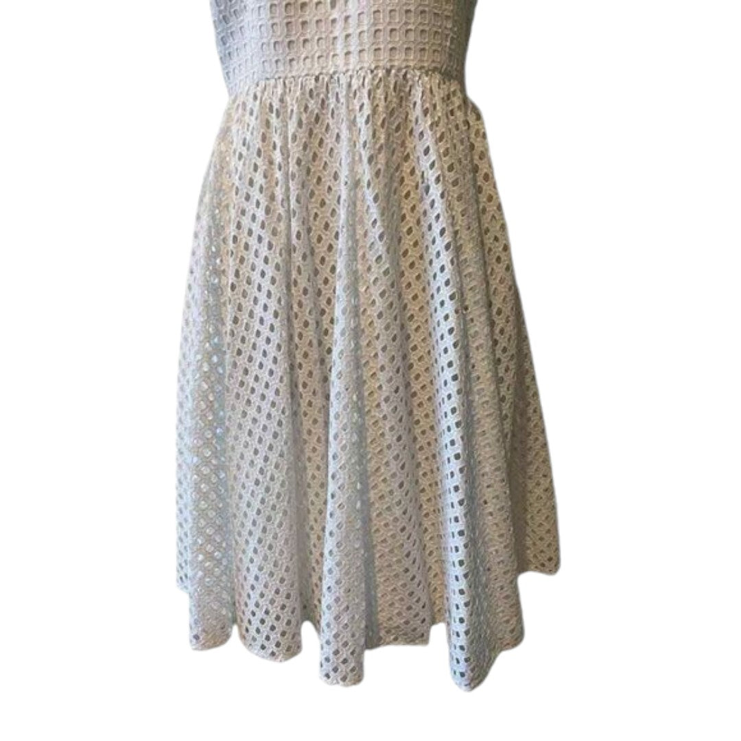 Vera Wang White Eyelet Dress