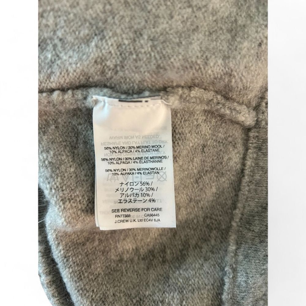 Madewell Soft Gray Wrap Sweater Cozy Knit Pullover - Haute Poppy