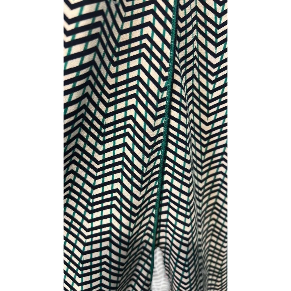 Max Studio Chevron Print A - Line Skater Skirt - Haute Poppy