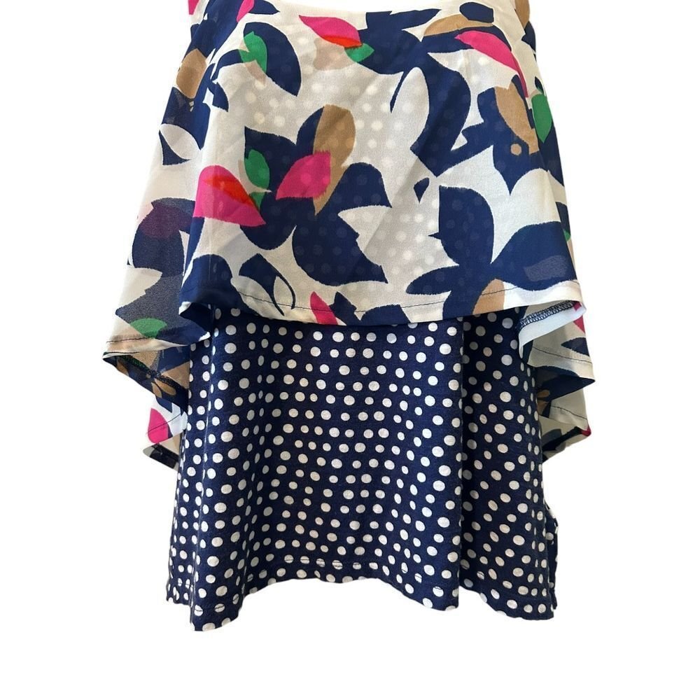 Meadow Rue Anthropologie Floral Polka Dot Tank - Haute Poppy