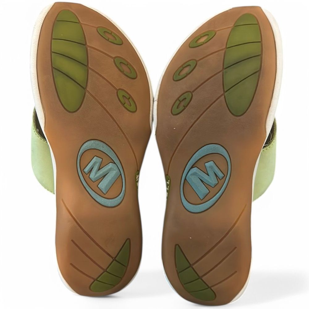 Merrell Mint Green Comfort Slides Sandals Walking Shoes Summer Casual Footwear - Haute Poppy
