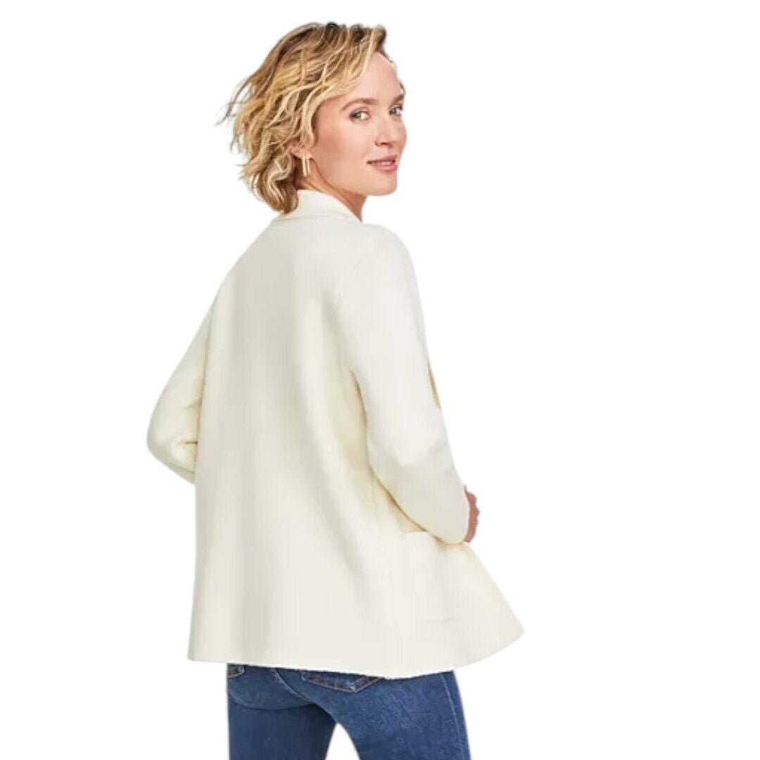 On 34th Women's Sweater Blazer Alabaster - Haute Poppy