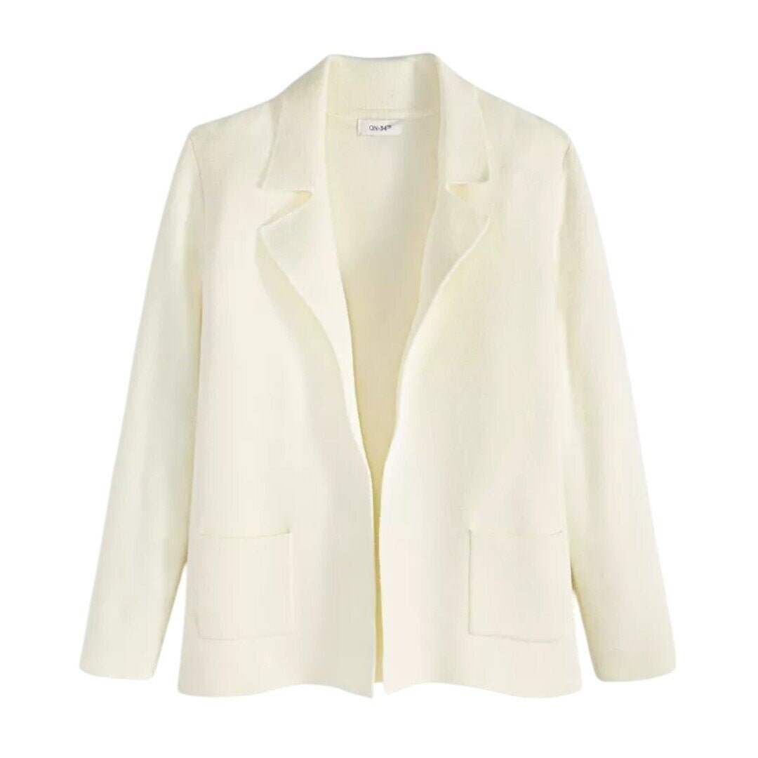 On 34th Women's Sweater Blazer Alabaster - Haute Poppy
