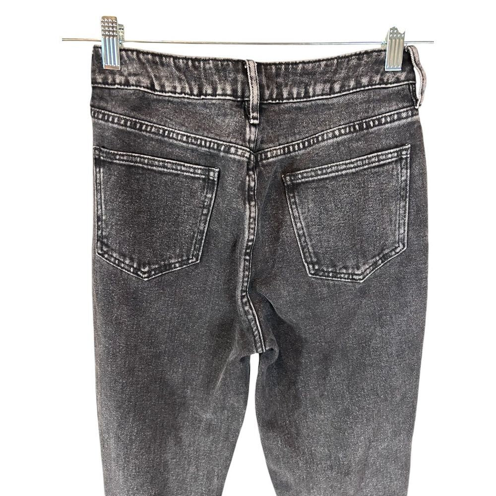 PacSun High Rise Mom Jeans Washed Black Denim Classic Fit - Haute Poppy