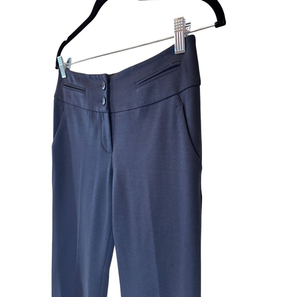 Pendleton Navy Blue Professional Dress Pants with Button Detail - Haute Poppy