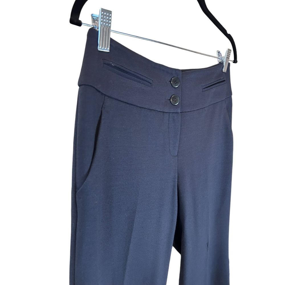 Pendleton Navy Blue Professional Dress Pants with Button Detail - Haute Poppy