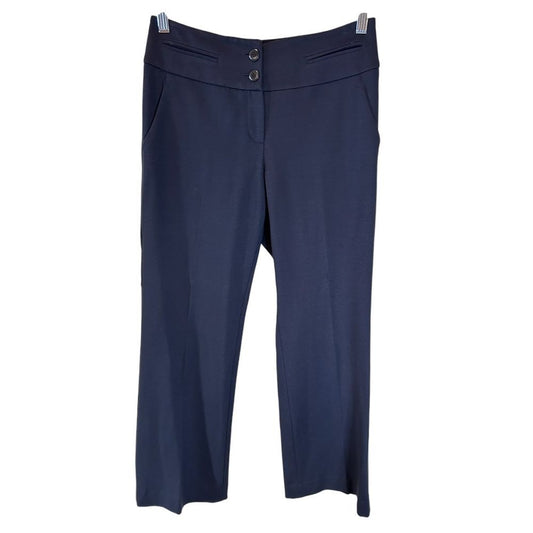 Pendleton Navy Blue Professional Dress Pants with Button Detail - Haute Poppy