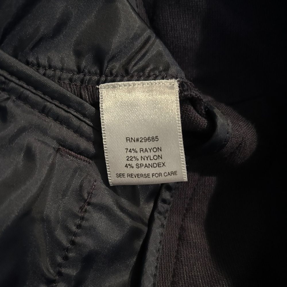 Pendleton Navy Blue Professional Dress Pants with Button Detail - Haute Poppy