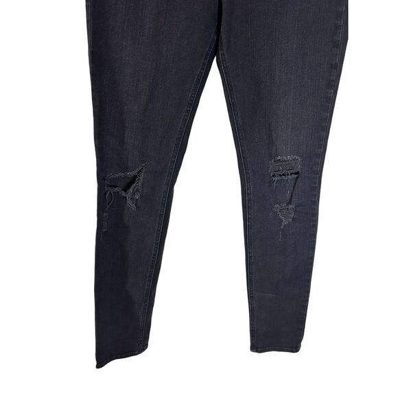 rag & bone Black Distressed Skinny Jeans Rock - Haute Poppy