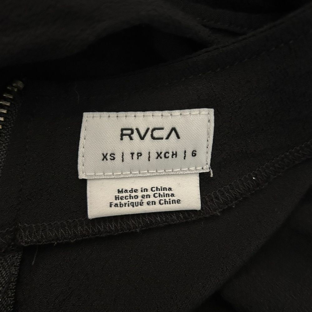 RVCA Black Long Sleeve Cut - Out Romper Casual Party Playsuit - Haute Poppy