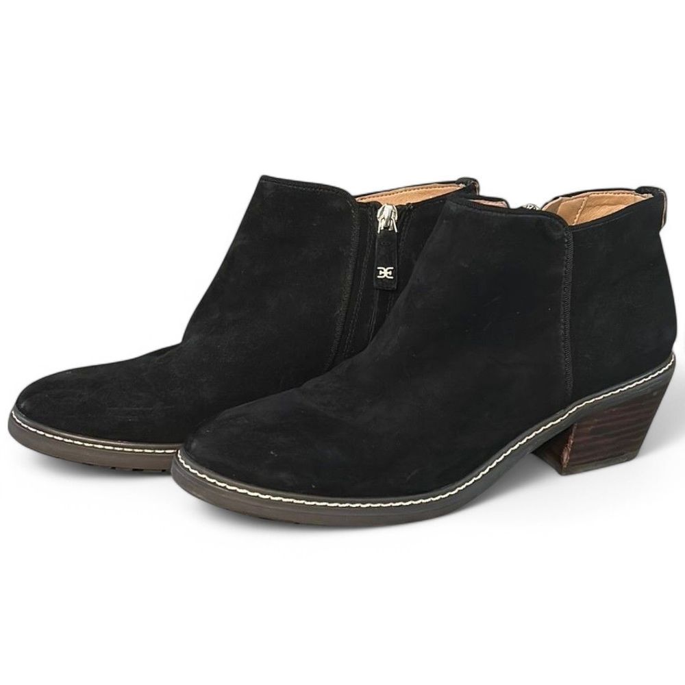 Sam Edelman Weatherproof Pryce Black Suede Bootie - Haute Poppy