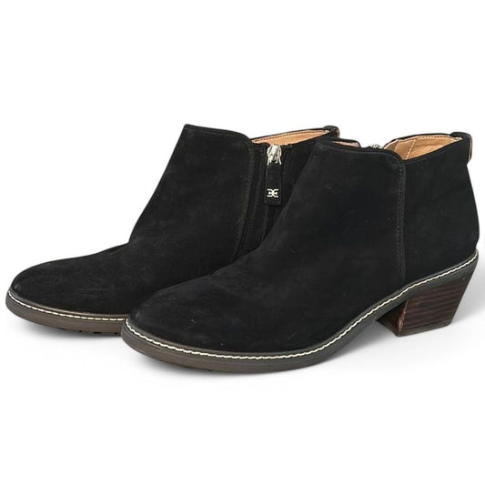 Sam Edelman Weatherproof Pryce Black Suede Bootie - Haute Poppy