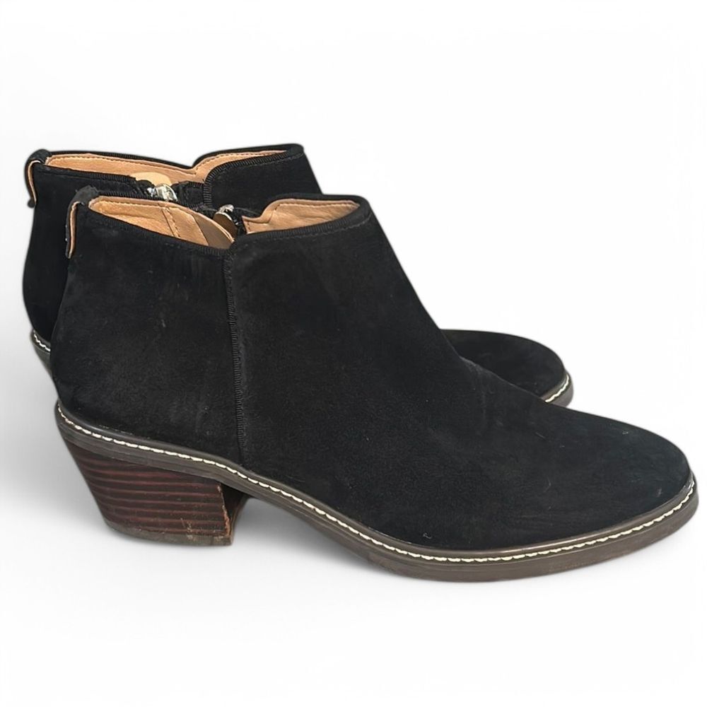 Sam Edelman Weatherproof Pryce Black Suede Bootie - Haute Poppy