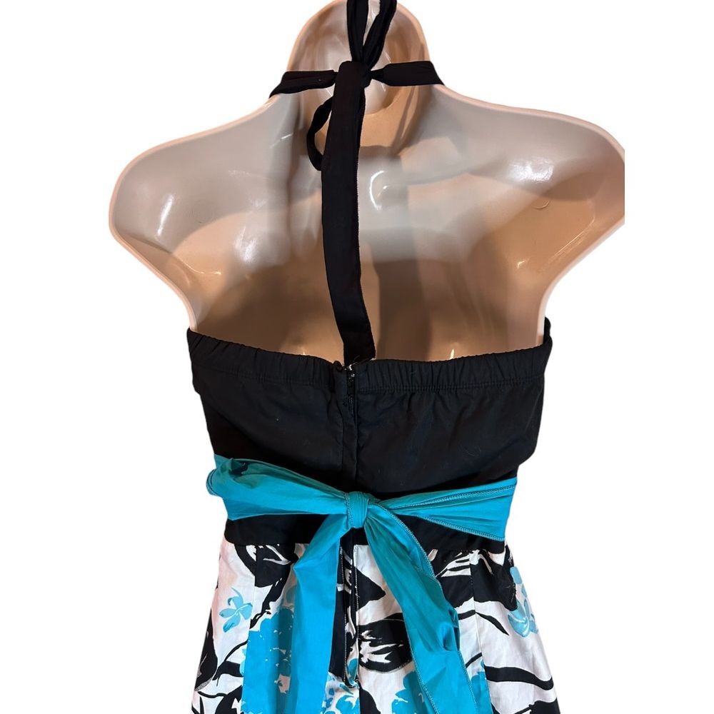 Speechless Floral Halter Cocktail Dress - Haute Poppy