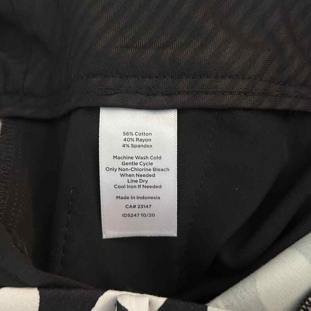 Talbots Abstract Leaves Hampshire Ankle Pants - Haute Poppy