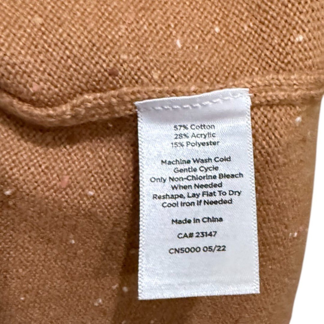 Talbots Sweater Dress Knit Pullover 1/2 Zip Collared Long Sleeve - Haute Poppy