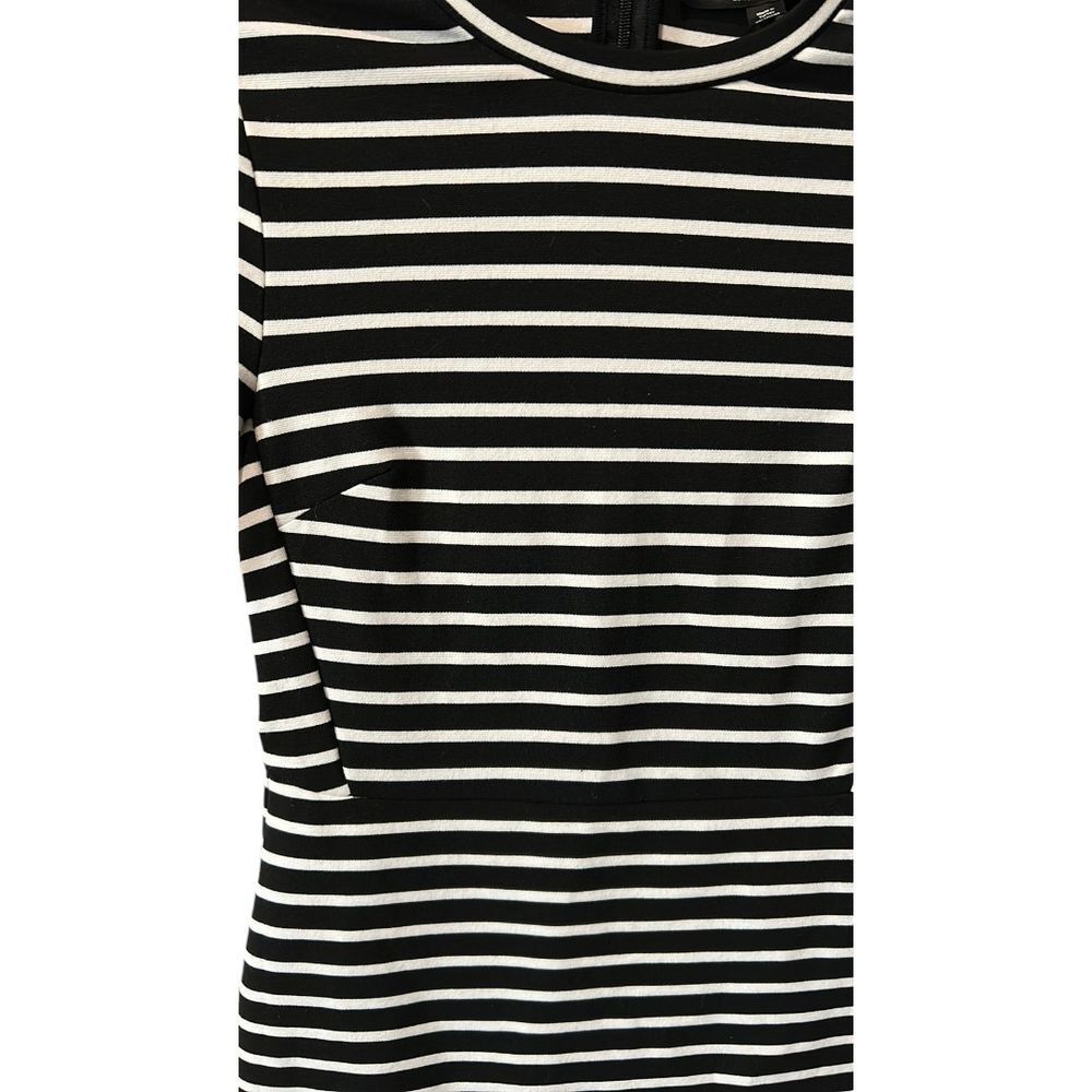 Topshop Striped Bodycon Short Sleeve Dress - Haute Poppy