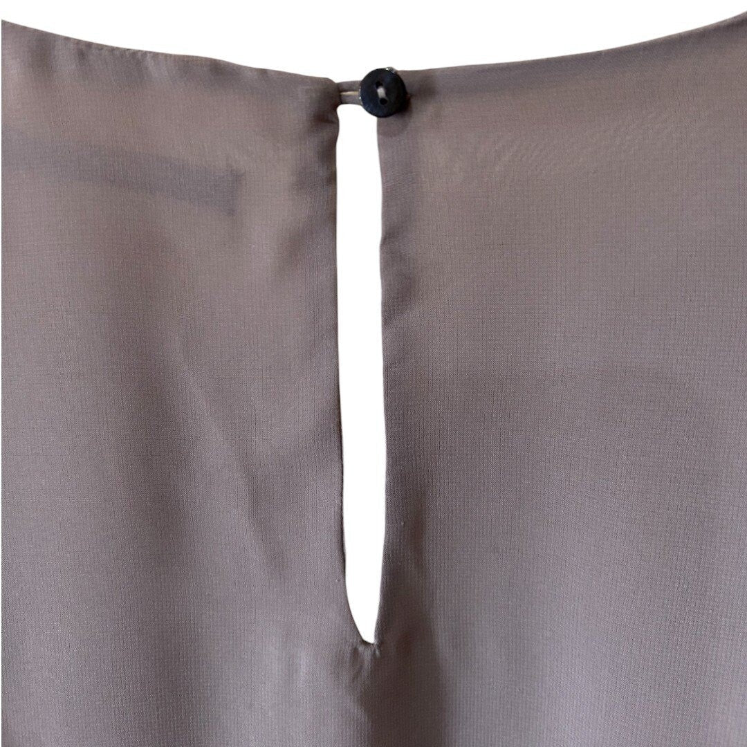 Velvet Sequin Top Diamond Pattern Party Cocktail Blouse Gray - Haute Poppy