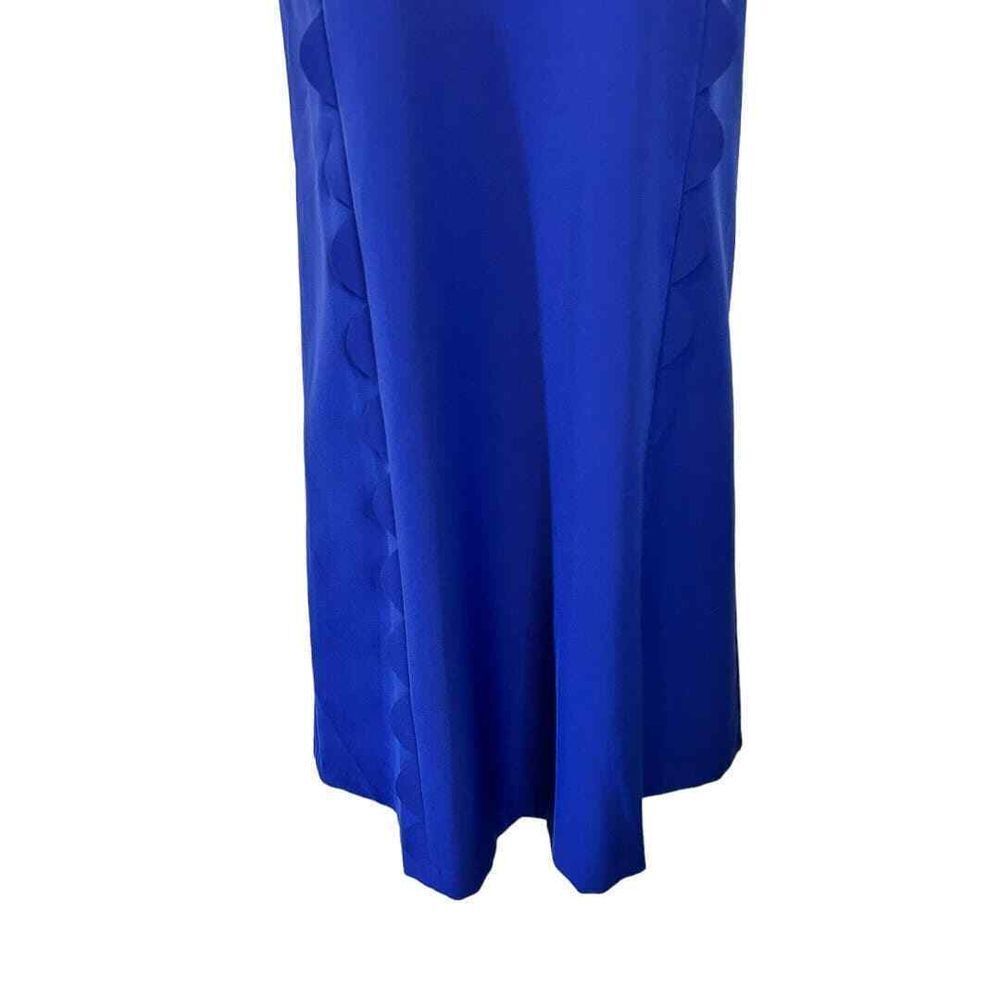 Vince Camuto Laguna Scalloped Trim Halter Shift Dress - Haute Poppy