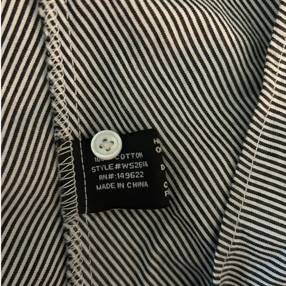 Walter Baker Myron Tunic Pinstripe Shirt with Floral Embroidery - Haute Poppy