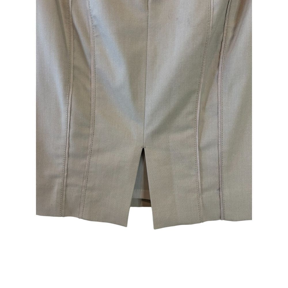 White House Black Market Beige Pencil Skirt Professional Wear - Haute Poppy