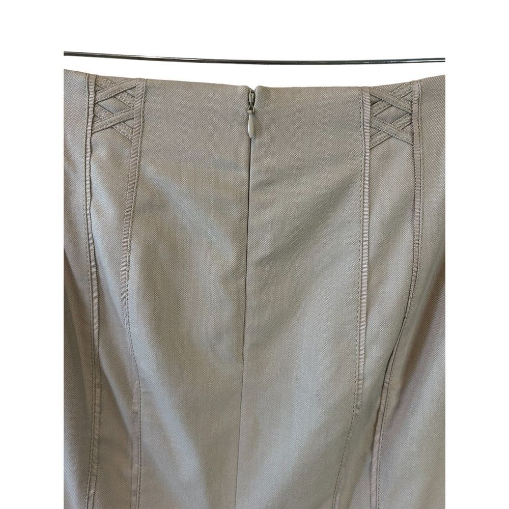 White House Black Market Beige Pencil Skirt Professional Wear - Haute Poppy