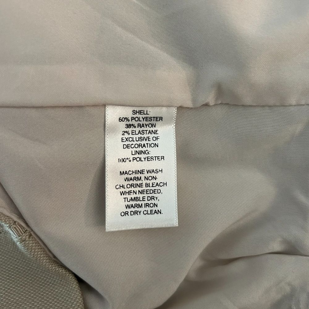 White House Black Market Beige Pencil Skirt Professional Wear - Haute Poppy