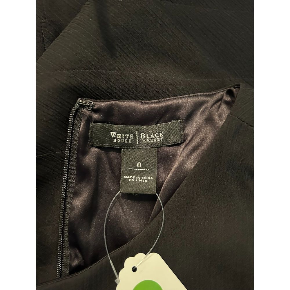 White House Black Market Ruffled Black Dress - Haute Poppy