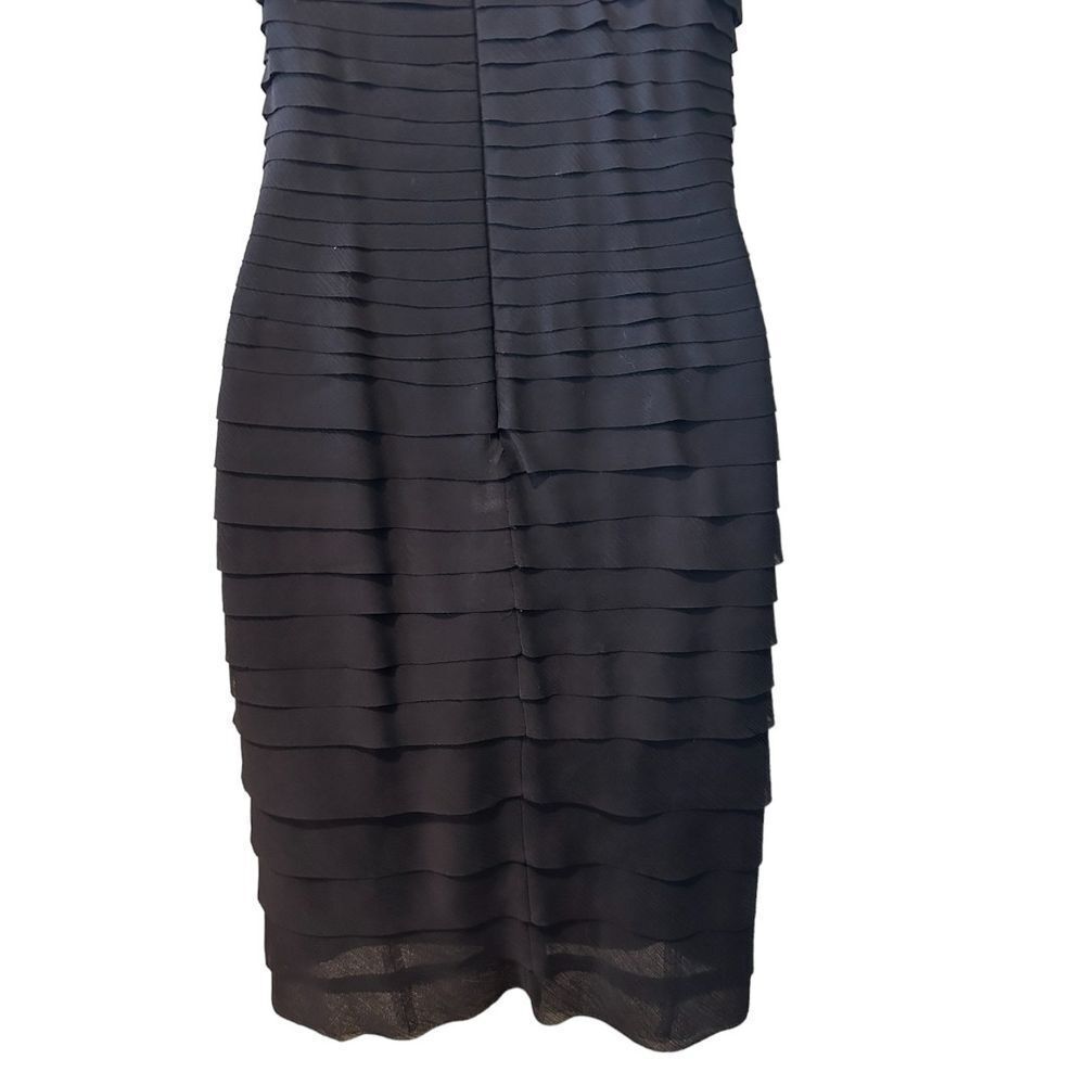 White House Black Market Ruffled Black Dress - Haute Poppy