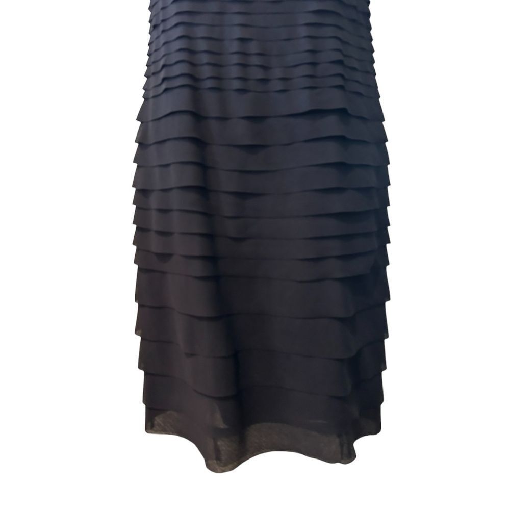 White House Black Market Ruffled Black Dress - Haute Poppy