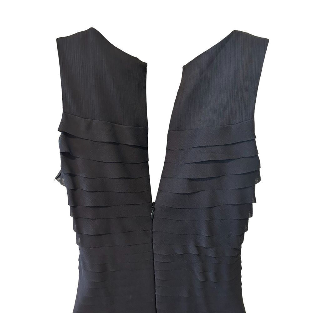 White House Black Market Ruffled Black Dress - Haute Poppy