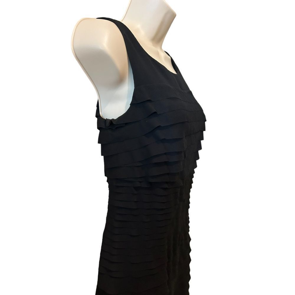 White House Black Market Ruffled Black Dress - Haute Poppy