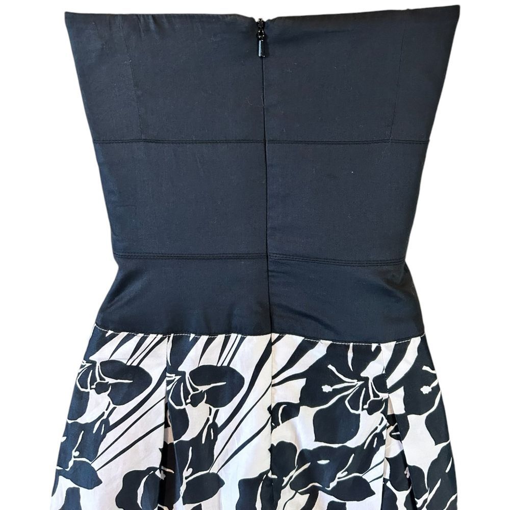 White House Black Market Strapless Floral Print Cocktail Dress - Haute Poppy