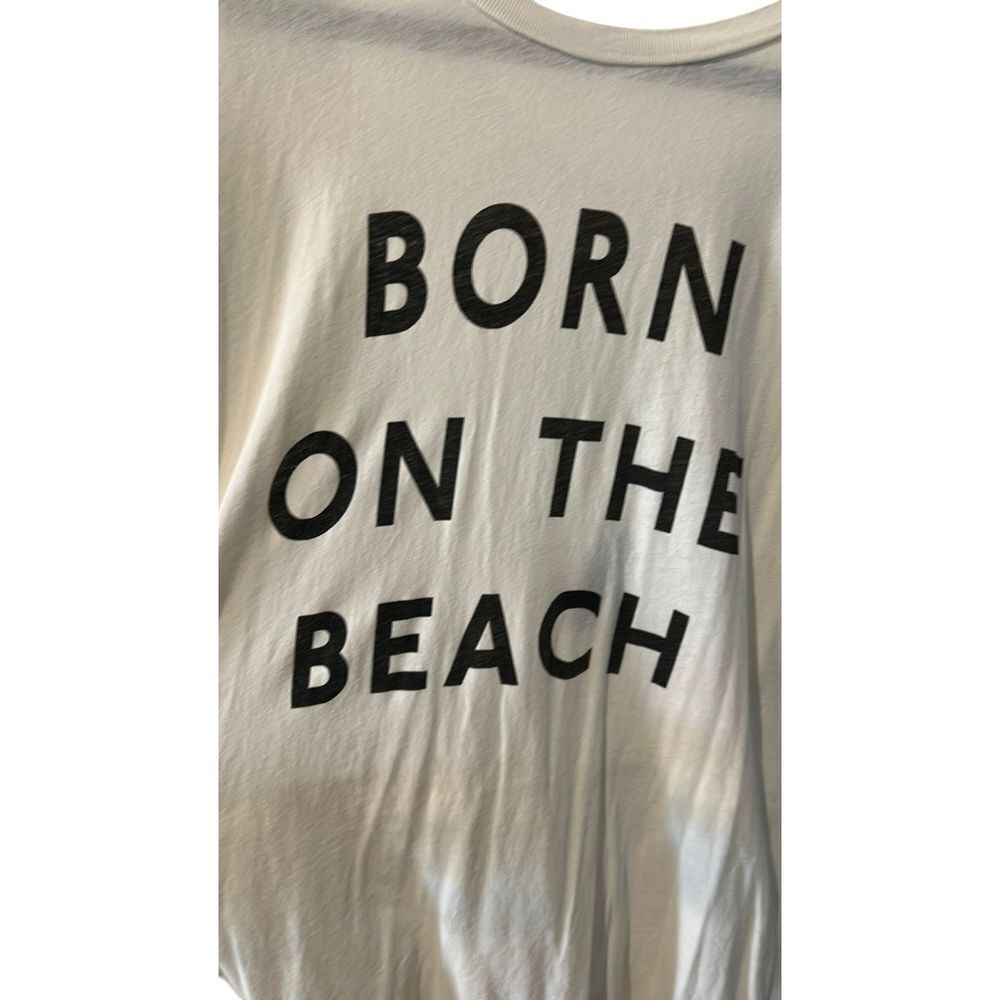 Wildfox Beach Ruffle V Back Tee - Haute Poppy