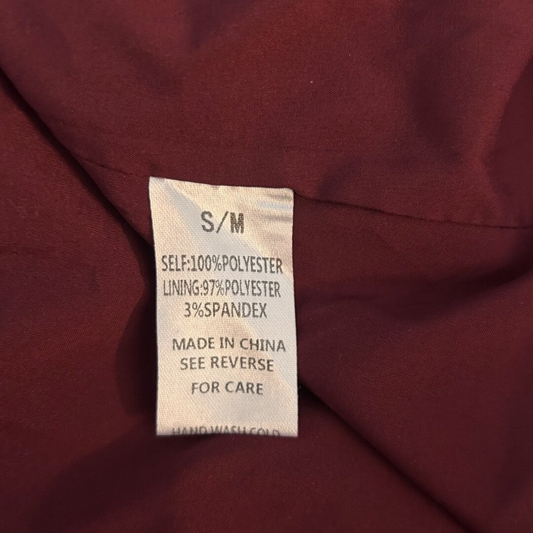 Wishlist Apparel Blouse Flowy Long Sleeve Deep V Neck Burgundy - Haute Poppy