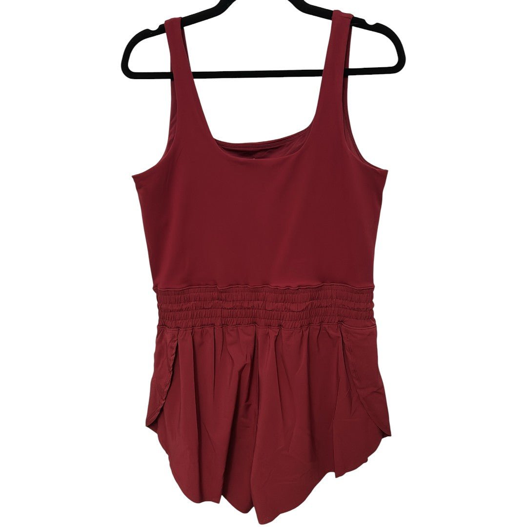 Yogalicious Women's Sleeveless Stevie Romper with Smocked Waist - Haute Poppy